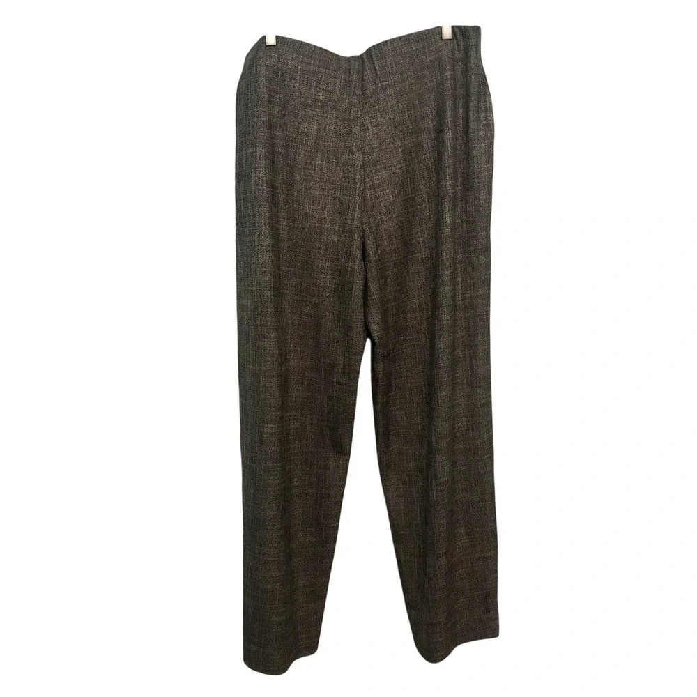 Nic+Zoe Pants 16 Tweed City Straight Leg Womens Neutral Mix Tan Taupe NWT‎